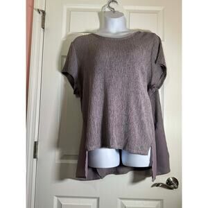 Simply Vera by Vera Wang purple high low short sleeve 2x SOLD
